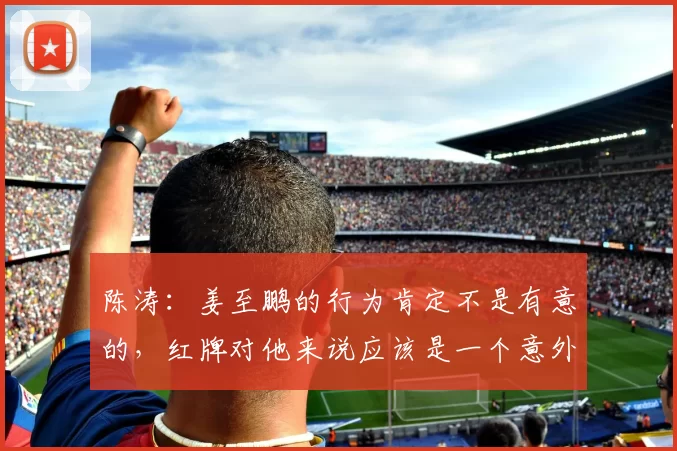 陈涛：姜至鹏的行为肯定不是有意的，红牌对他来说应该是一个意外