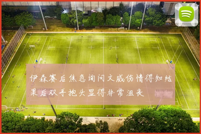 伊森赛后焦急询问文威伤情得知结果后双手抱头显得非常沮丧